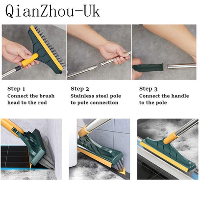 2-in-1 Floor Cleaner Brush with Wiper |🔥Flat 50% Savings🔥