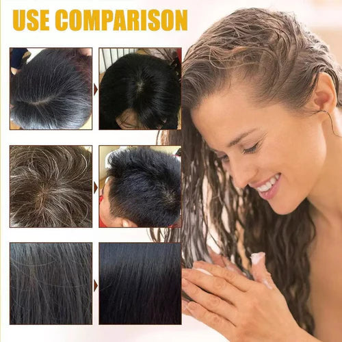 Japanese Long Lasting Natural Hair Dye Shampoo ( Buy 1 Get 1 Free )🔥🔥